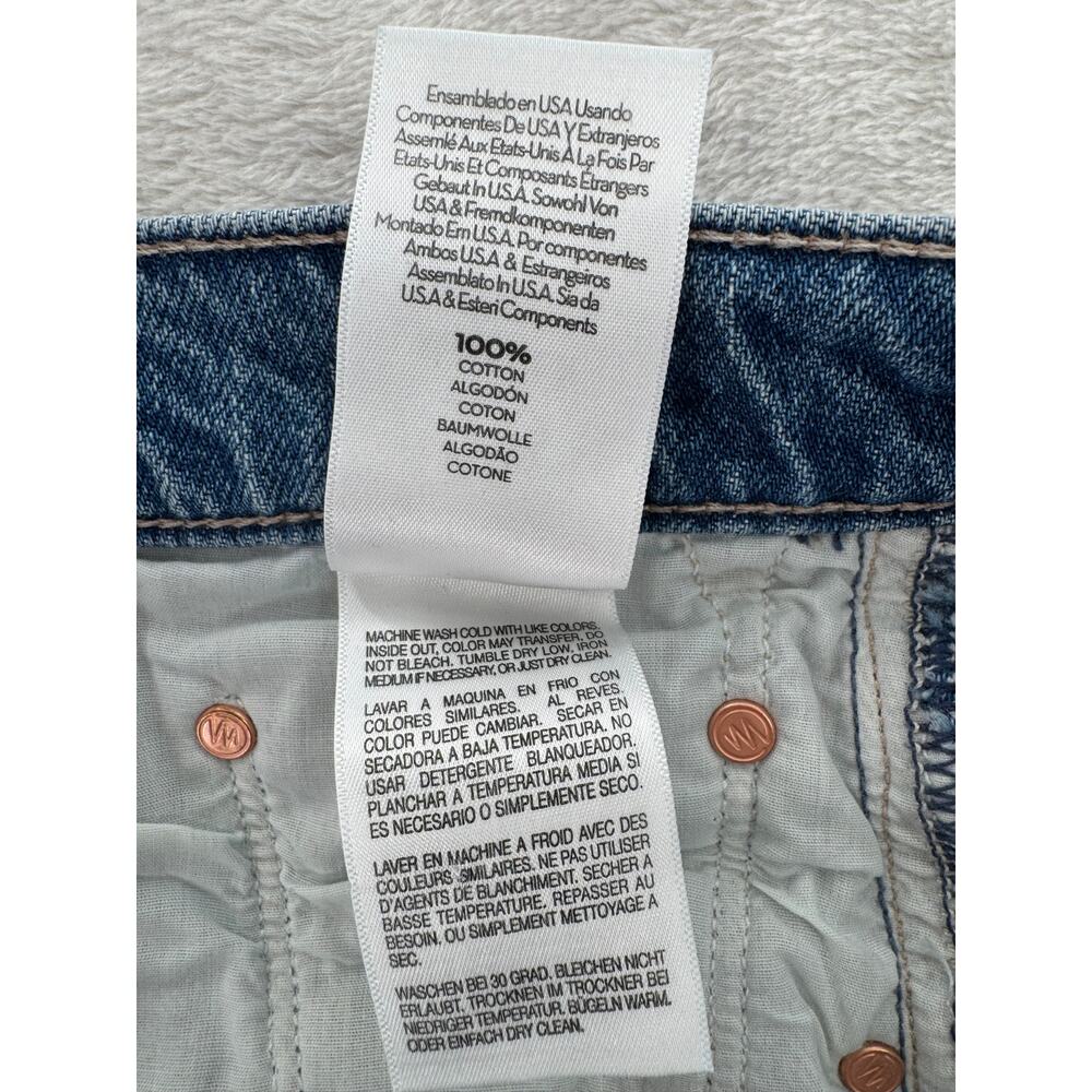 Mother Jeans Smarty Pants Skimp Mid Rise Straight 100% Cotton Knee High 28 - Picture 9 of 10